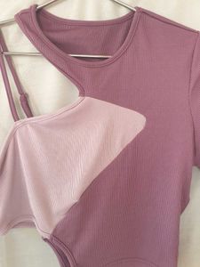 ‼️Price Drop‼️Purple Dual Color Crop Top