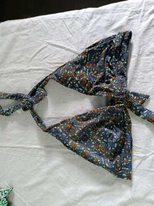 Stylish Halter Neck Bikini Top