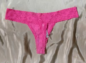 Lace Thong Panty - Pink