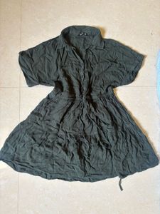 Olive Green Shirt Dress