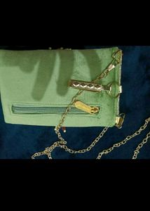 Embellished Velvet Clutch Bag