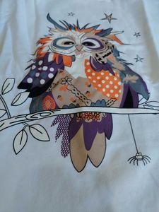 White Owl Graphic Sweatshirt