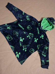 Cozy Minecraft Creeper Hoodie Blanket