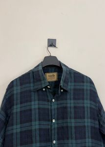Men's Plaid Button-Up Shirt