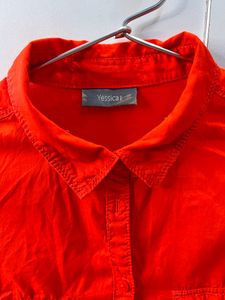 Dark Orange❤️🧡 Pure Cotton Shirt