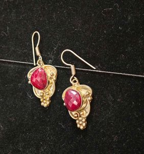 Real Ruby Earrings