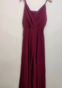 Maroon Long Dress For 36 Bust