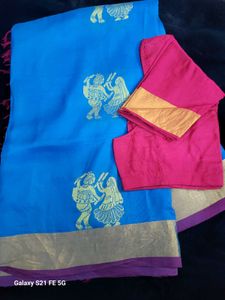 uppada pattu Elegant Blue saree