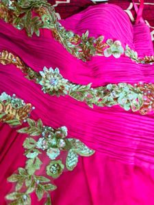 Stunning Magenta embellished gown