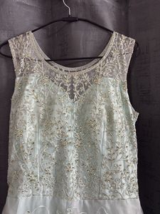 Elegant Embroidered Ethnic Gown