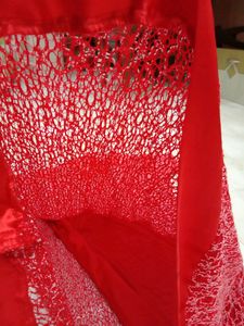 Imported Red Western Top.