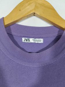 Purple Oversized T-Shirt For Men's