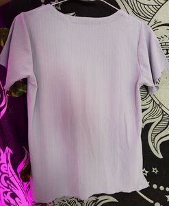 Lavender T-Shirt and lower(waist:26-28)stretchable