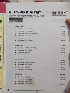 NEET-UG &amp; AIPMT pyqs Test Papers 2013-2022