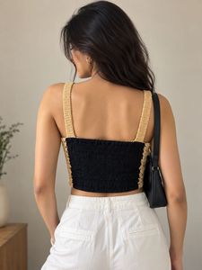 Crochet Square Neck Crop Top
