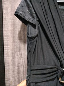 Little Black Dress With Sequin Detailing