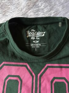 Roadster Green Slim Short T-Shirt
