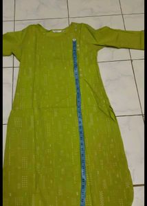 Green Printed Kurta