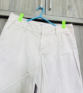 Beige/Off White Formal Trouser