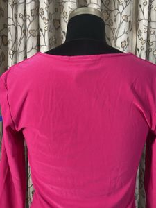 Vibrant Pink 3/4 Sleeve Top