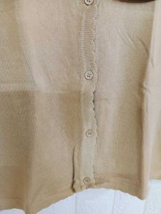 Sleeveless Button-Down Top