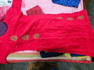 Red Embellished Kurta ❤️
