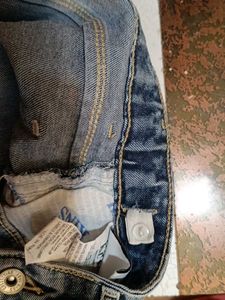 Blue Denim Cargo Jeans