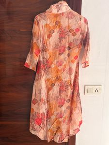Floral Print Kurta with dhoti
