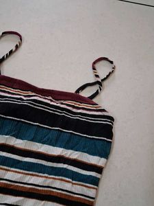 S Striped Bodysuit Top