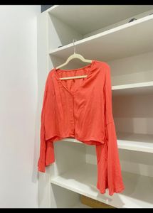 Only Blouse With Bell Sleeves