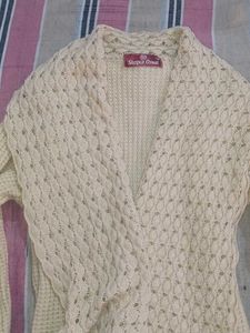 Cream Knitted Cardigan