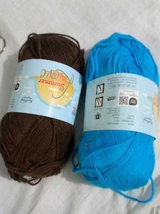 Summer Love Yarn - Brown & Blue