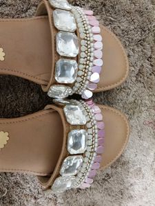 Embellished Flat Sandals