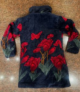 Floral Print Cozy Jacket