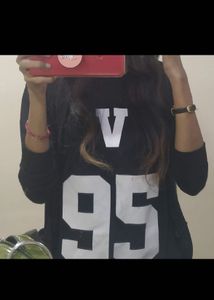 Black BTS V Graphic Print T-Shirt