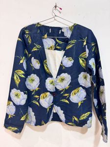 Floral Blazer Shrug