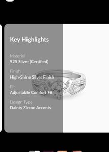 Elegant GIVA Ring