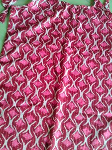Cute Pink Print Summer Dress