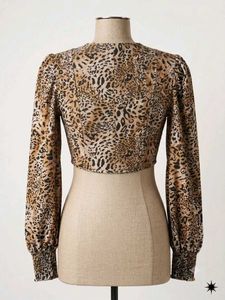 Leopard Print Corset Top