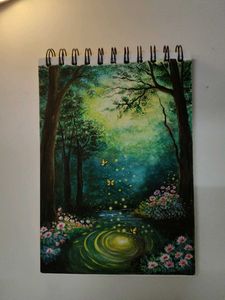 Enchanting Forest Scene Painting