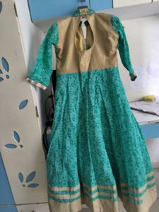 Traditional amroidary anarkali full gown