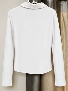 Classic white shirt with waist buttons