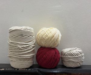 Bundle of Knitting yarn &amp; Macrame