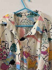 Funky Patterned Button-Down Shirt