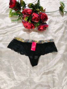 Black Lace Thong