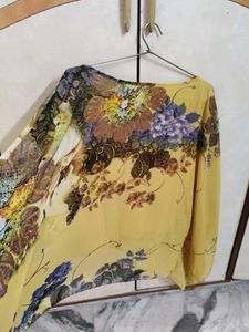 Mustard Kaftan Styled Cape Top