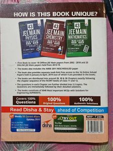 JEE MAIN CHEMISTRY 43 Solved Papers