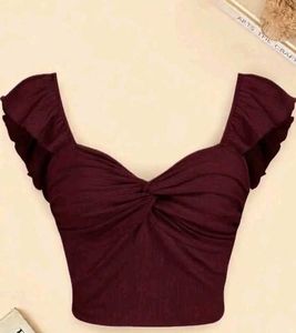 Chic Ruffle Sleeve Square Neck Top