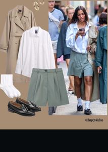 Grey Tailored Shorts