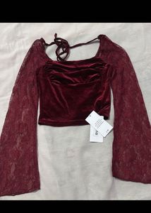 Red Lace Top